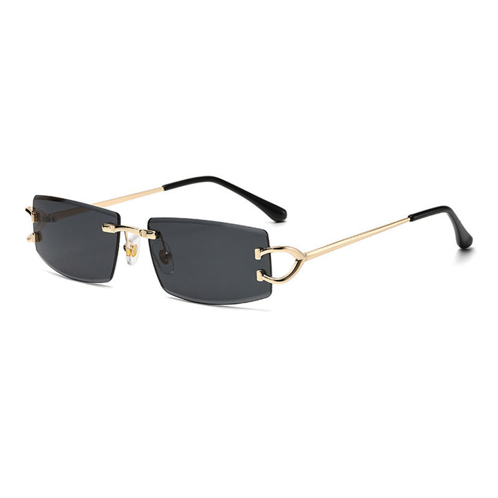 Damen Elegante Minimalistische Sonnenbrille mit einzigartigen Metalldetails Karnz