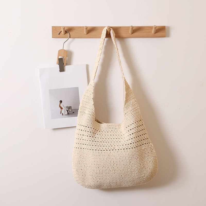 Damen Handgefertigte Stricktasche mit lässigem Design Karnz