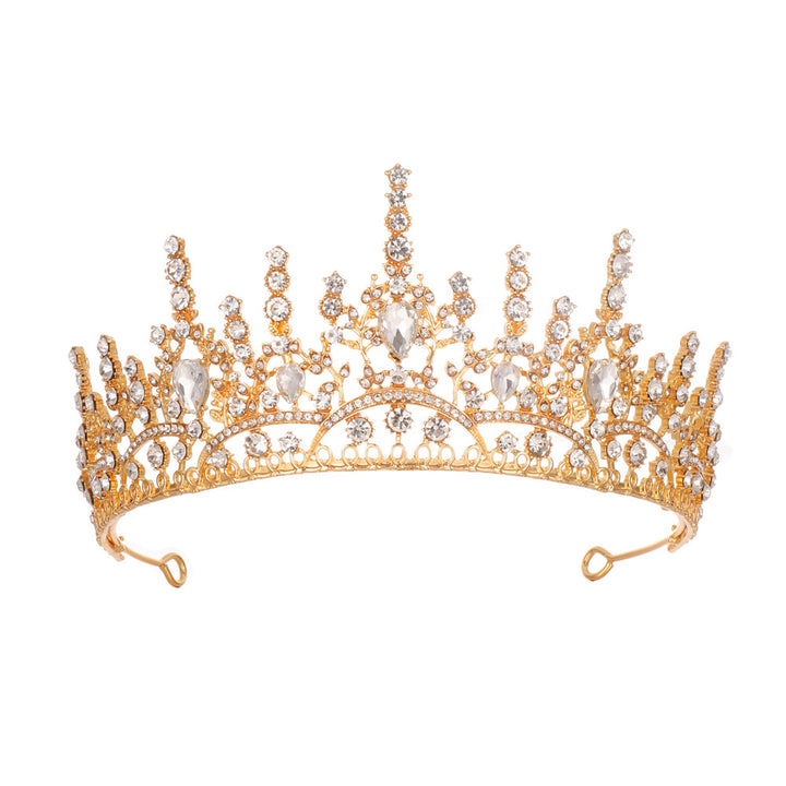 Damen Elegante Kristall-Tiara mit filigranem Design Karnz