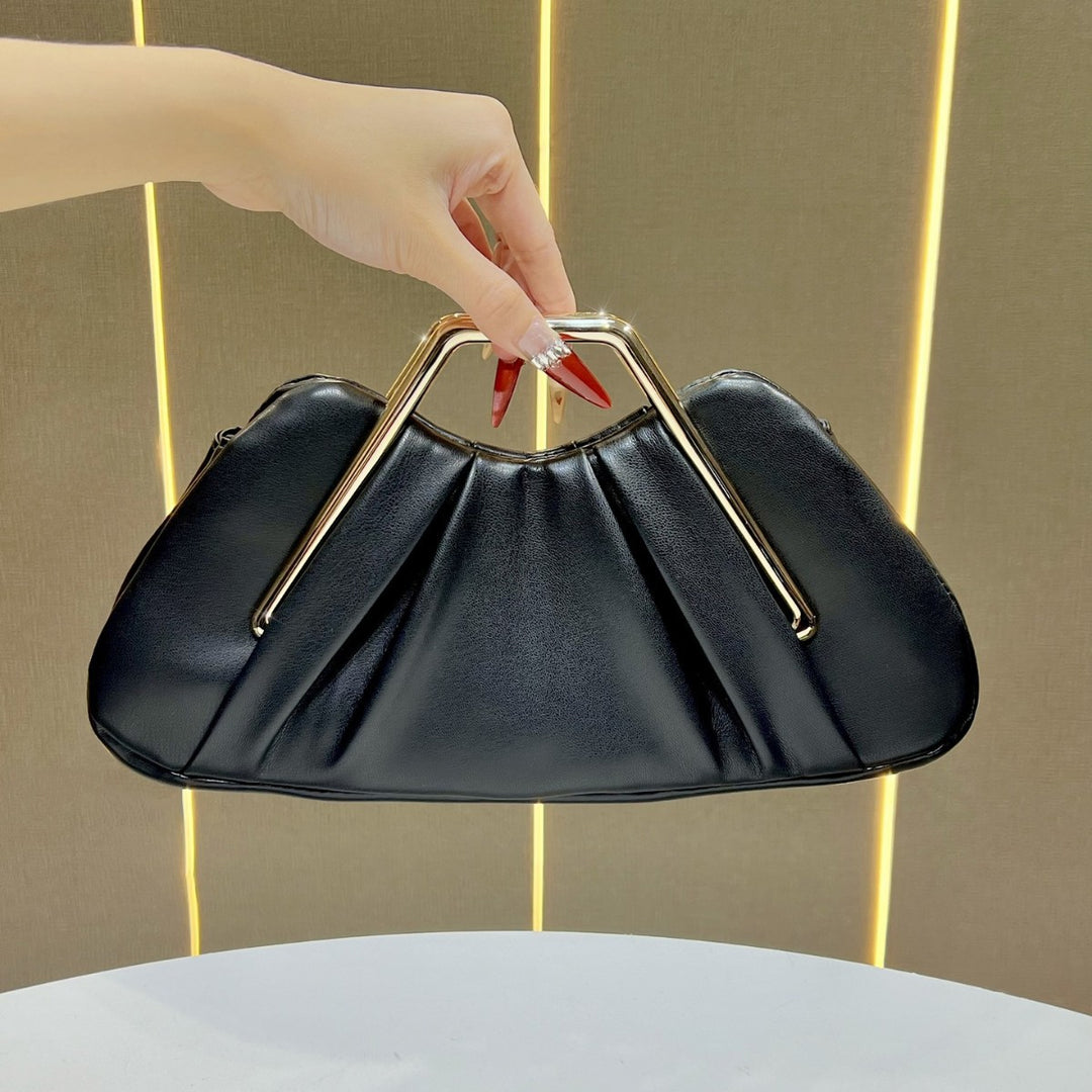 Elegante Raffung Handtasche