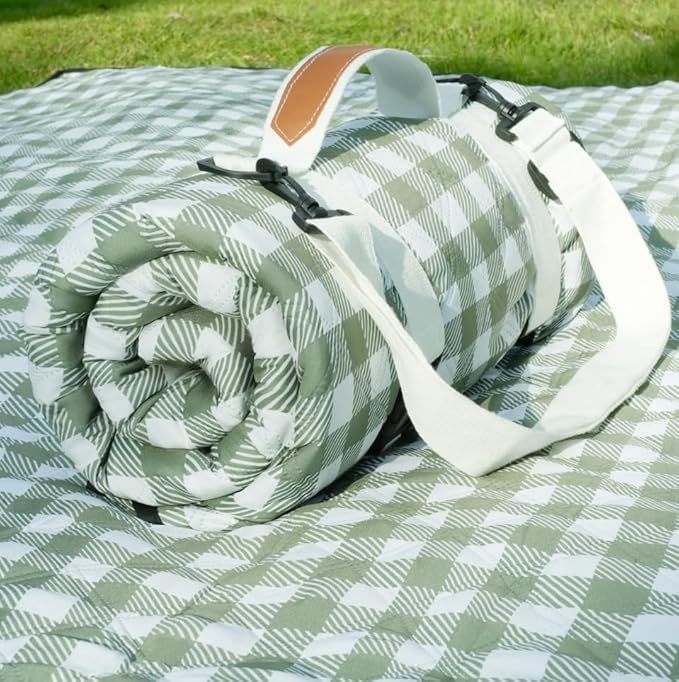 Unisex praktische Picknickdecke mit Tragegriff und wasserabweisender Oberfläche Karnz