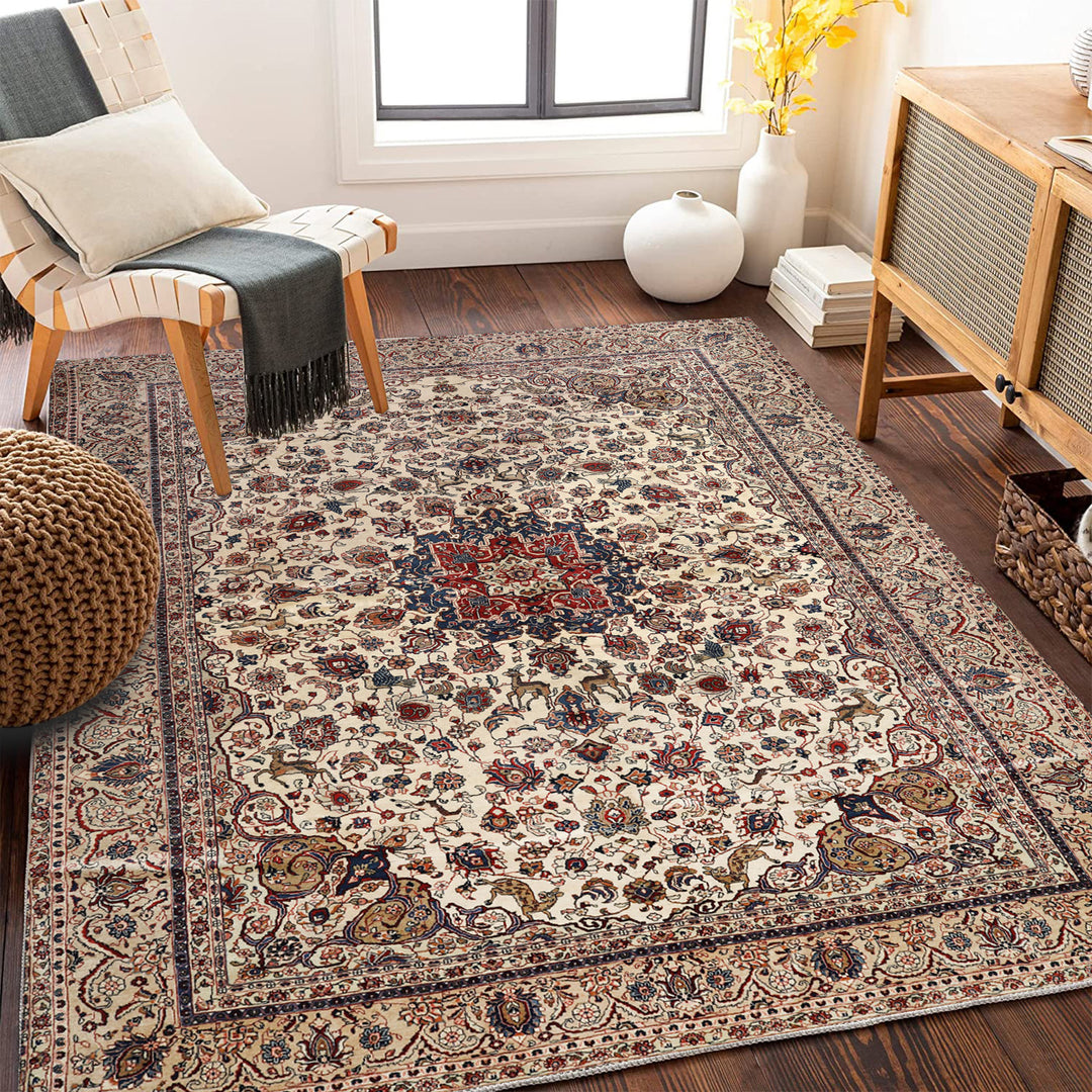 Vintage-inspirierter floraler Teppich