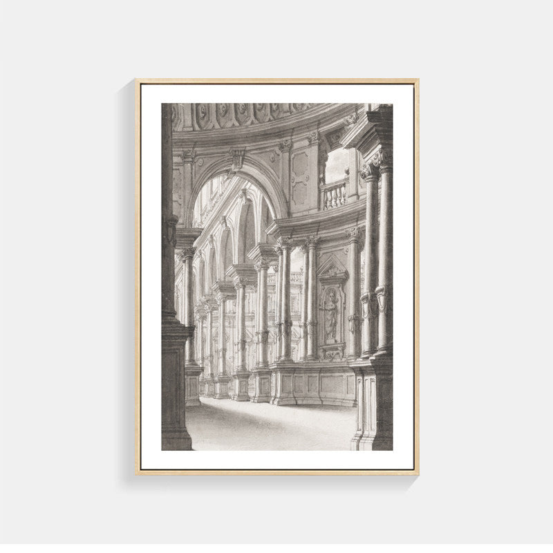 Architektonischer Kunstdruck für Wohnkultur