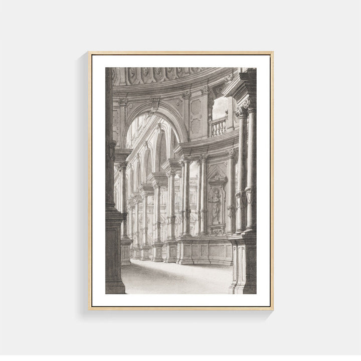 Architektonischer Kunstdruck für Wohnkultur