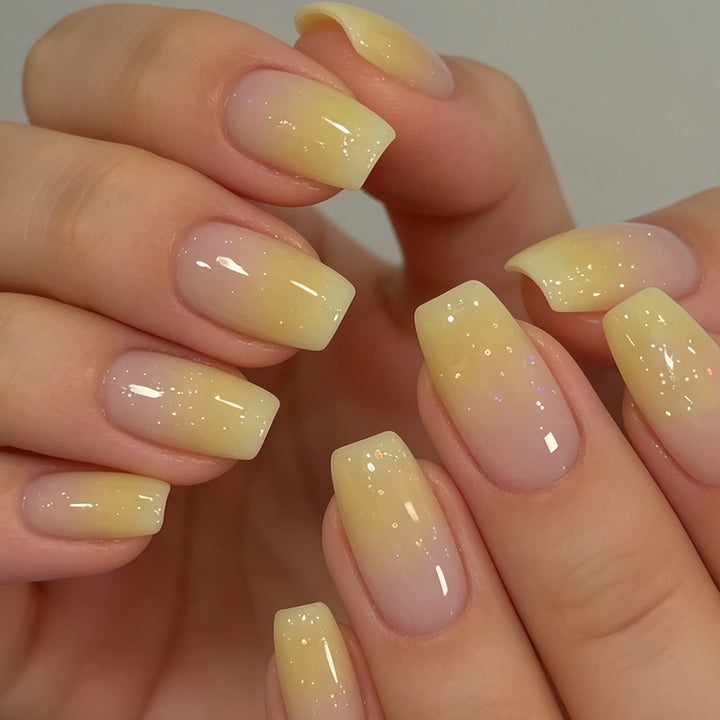 Elegante Ombre Druck-Nagelset Karnz