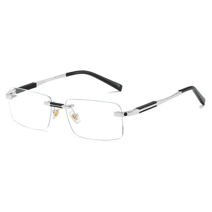 Damen Sonnenbrille im modernen rechteckigen Design mit luxuriösen Metallelementen Karnz