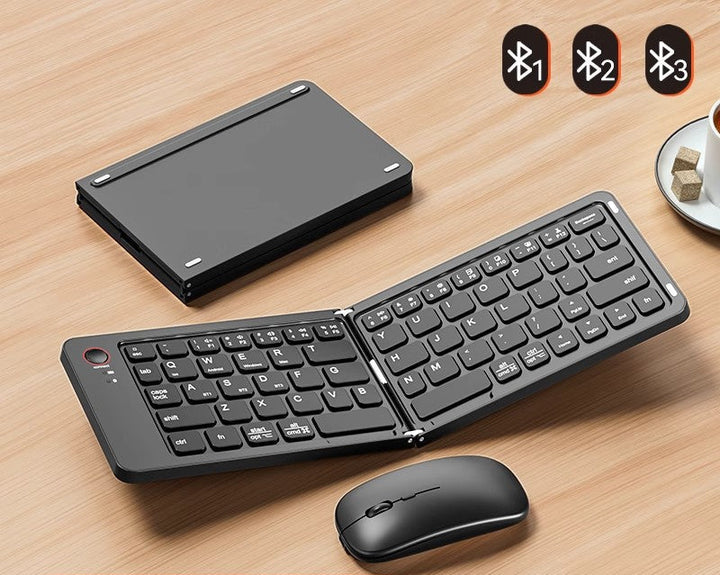 Faltbare Bluetooth-Tastatur und Maus Combo Karnz