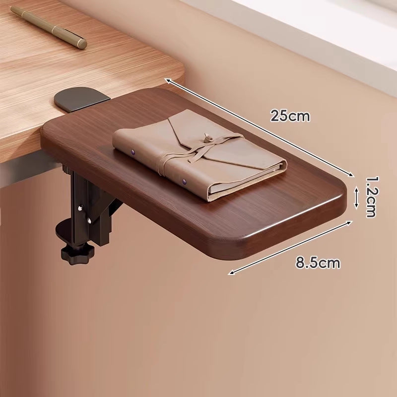 Schraubmontierte Gleitschiene Ergonomische Holzmaserung Tastatur- & Mausplattform