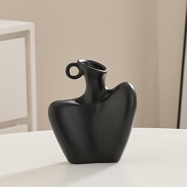 Abstract Textured Decorative Vase Karnz