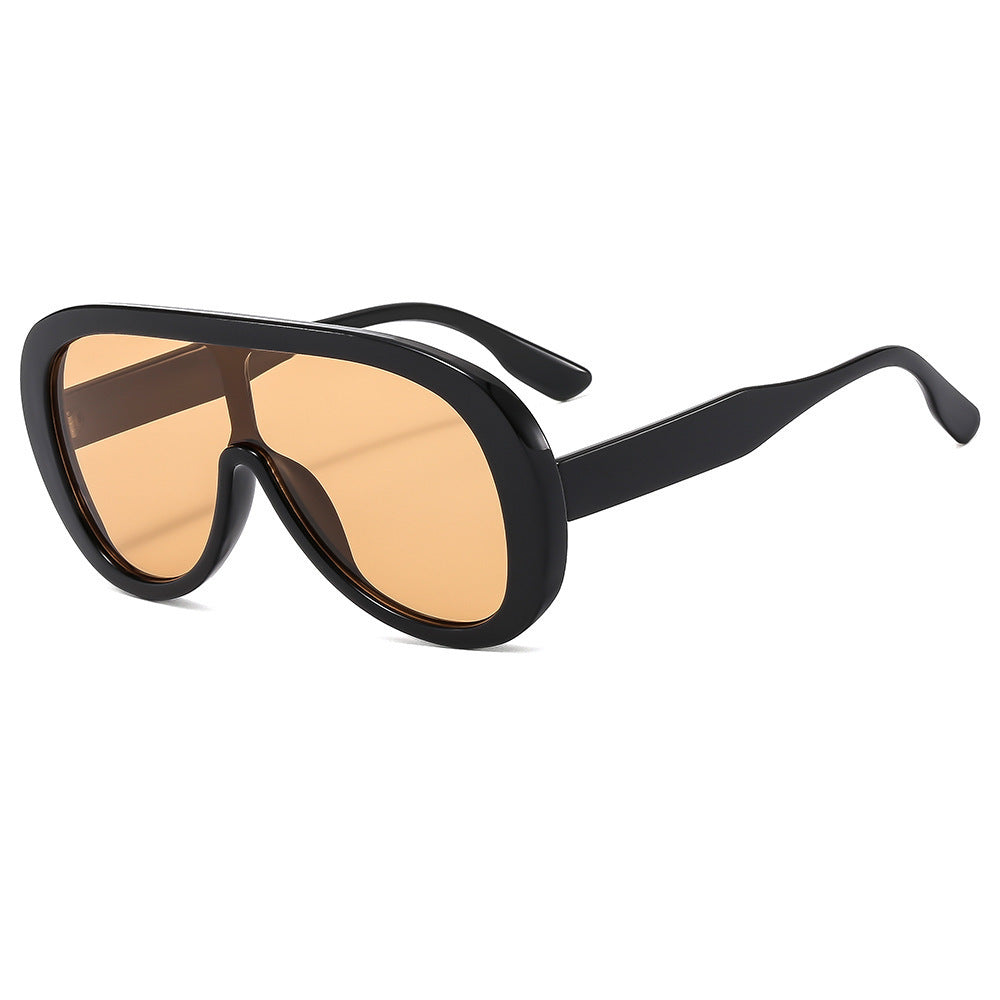 Damen modische Sonnenbrille mit breitem Rahmen Karnz