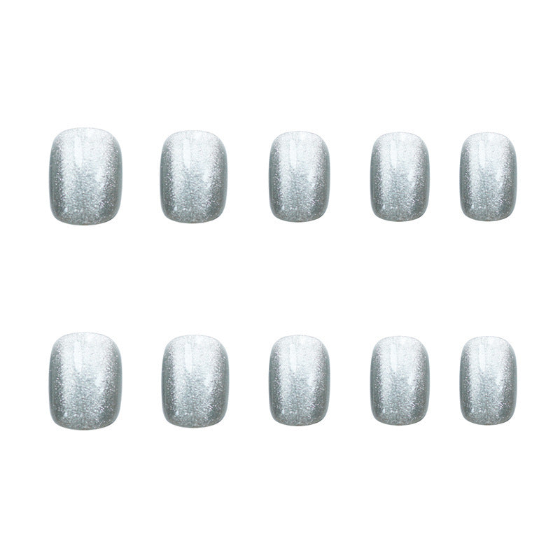Glitzerndes Glam Press-On Nagelset Karnz