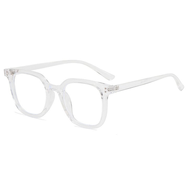 Damen quadratische Designerbrille mit dickem Rahmen und elegantem Profil Karnz