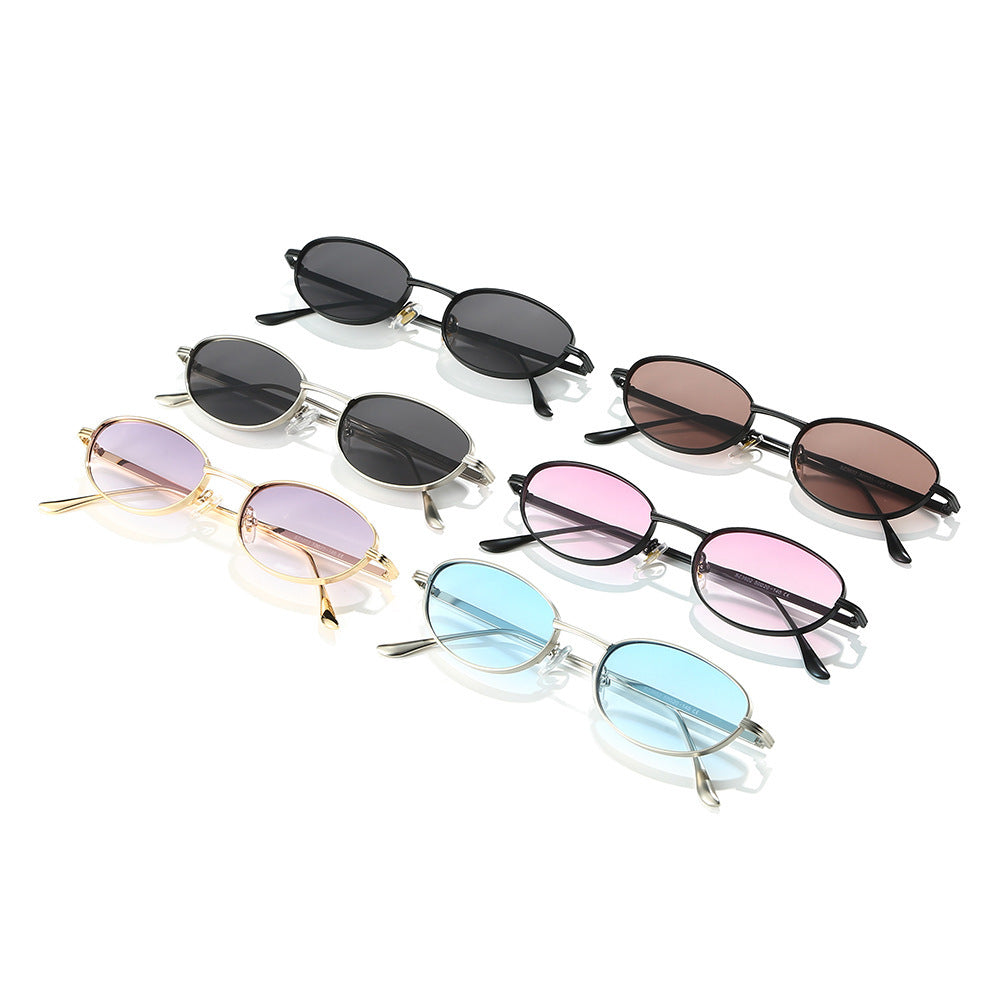 Fashion-Forward Ovalrahmen Sonnenbrillen Karnz
