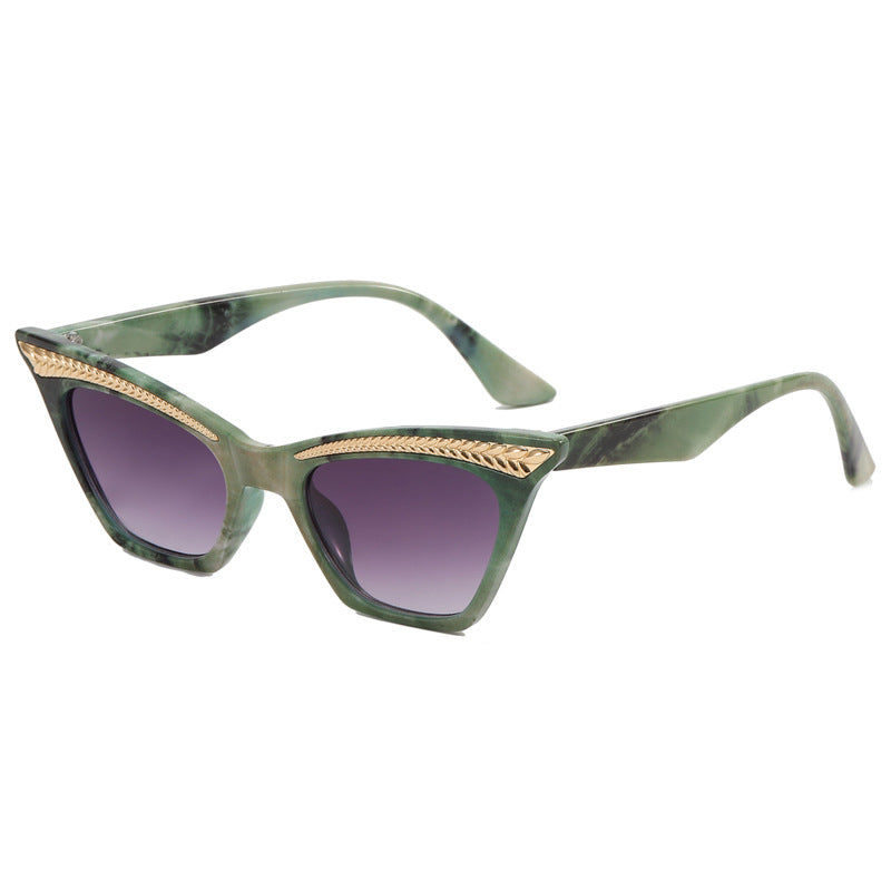 Damen Cat-Eye Sonnenbrille mit luxuriösem Detail Karnz