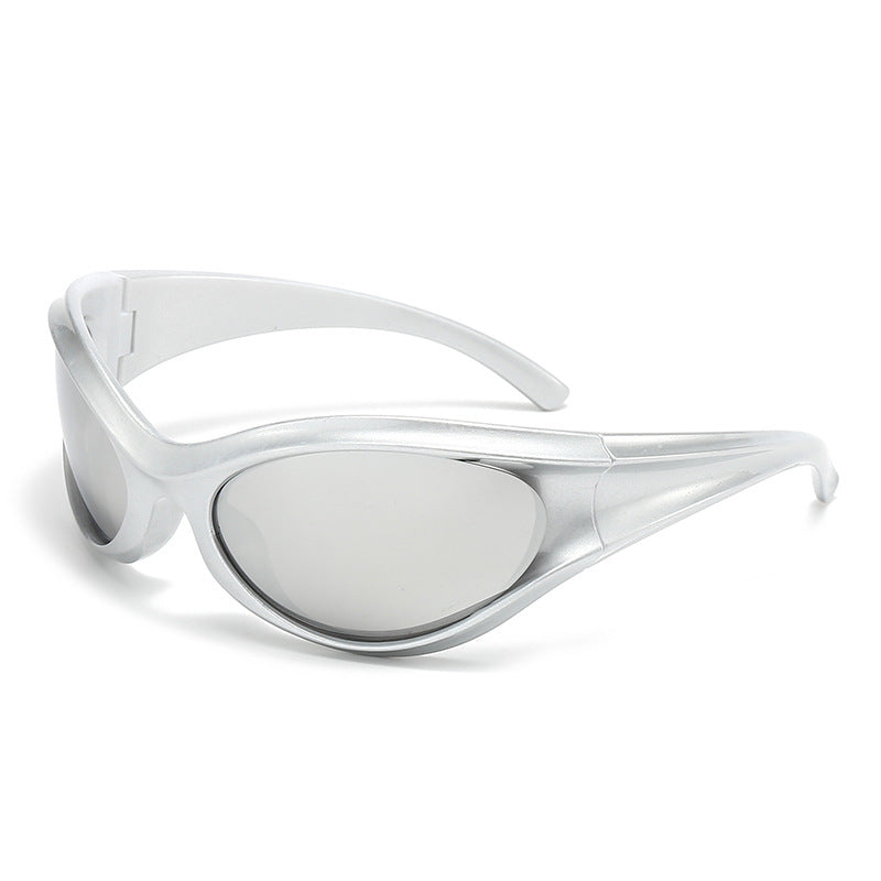 Damen sportliche Sonnenbrille mit aerodynamischem Design und UV-Schutz Karnz