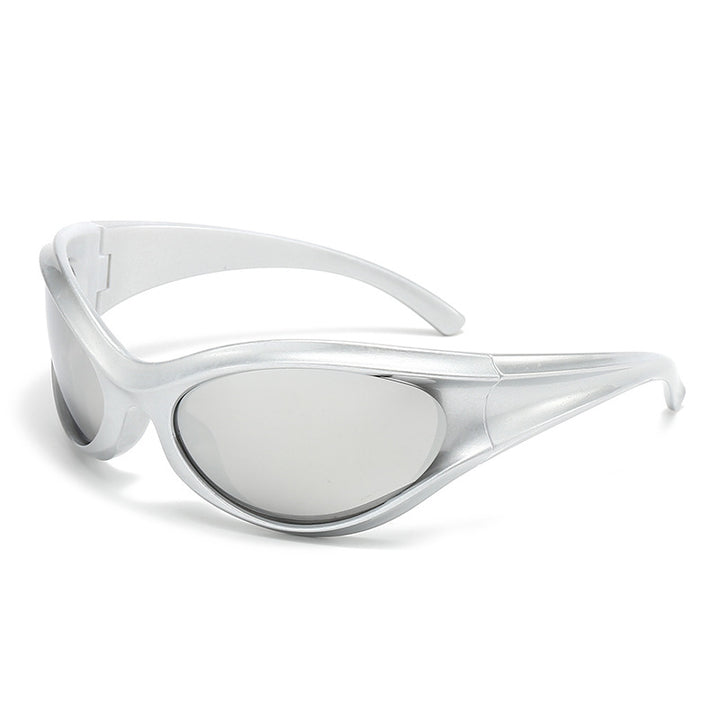 Damen sportliche Sonnenbrille mit aerodynamischem Design und UV-Schutz Karnz