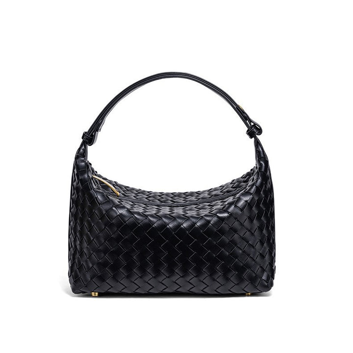 Geflochtene Vegane Leder Schultertasche Karnz
