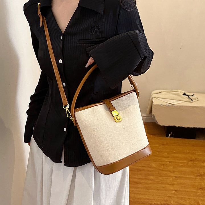 Moderne Canvas Schultertasche Karnz