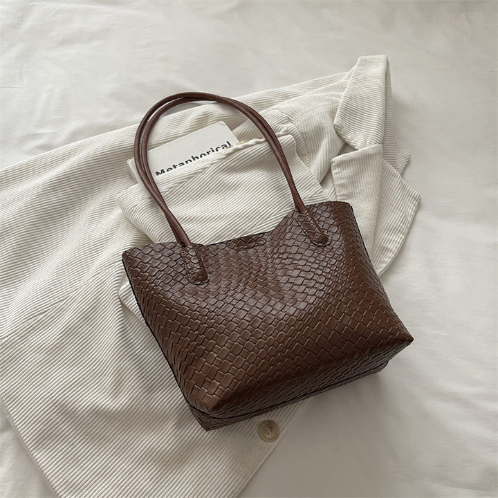 Gewebte strukturierte Handtasche