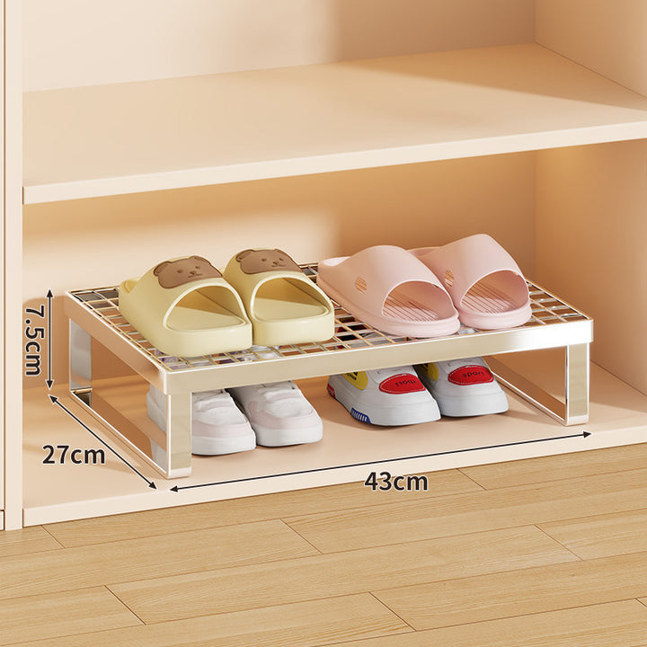 Stapelfähiger Mesh-Top Schuhregal Riser Organizer