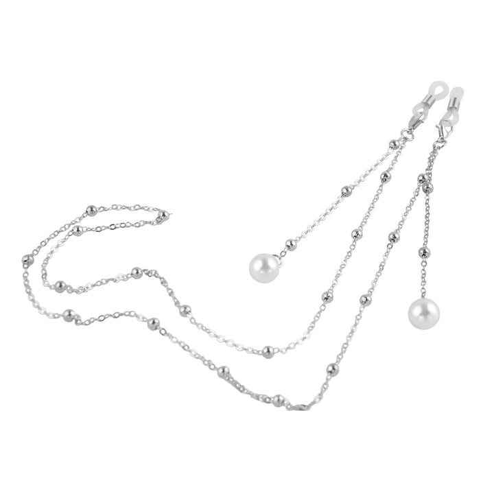 Elegante Perlen-Akzent Brillen Kette Karnz