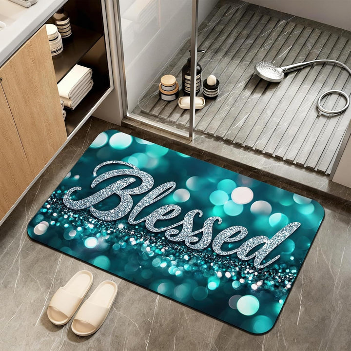 Abstract Marble Design Badematte