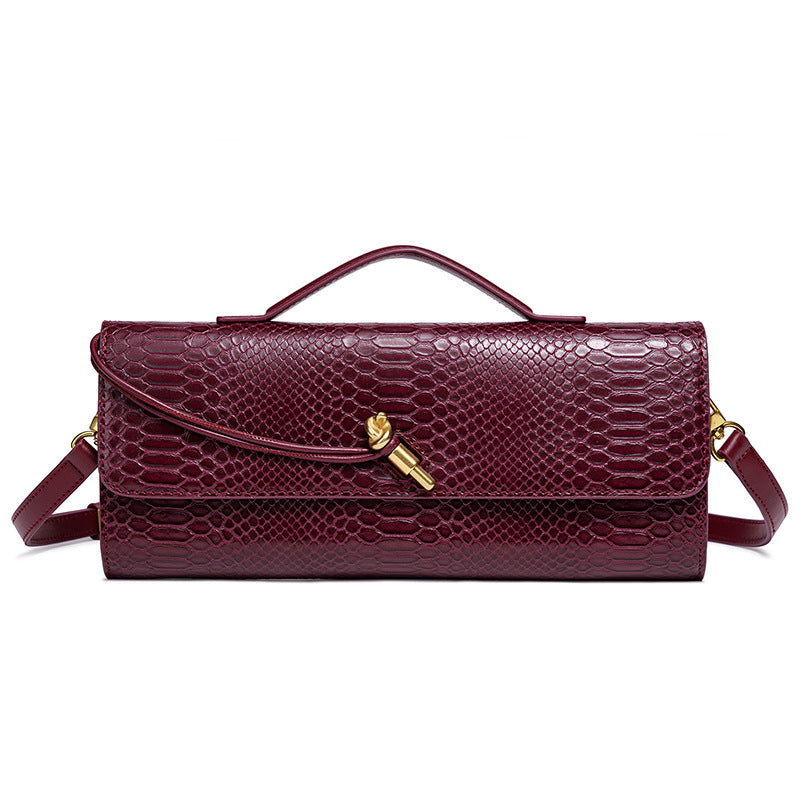 Prägung Schlangenprint Abend Clutch Karnz