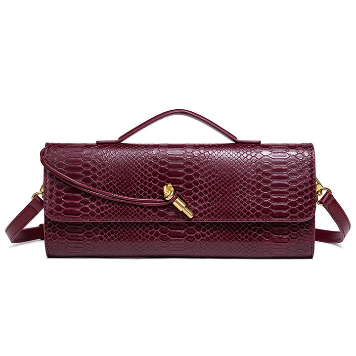 Prägung Schlangenprint Abend Clutch Karnz