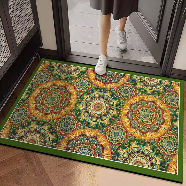 Lebendige geometrische Design-Eingangsmatte