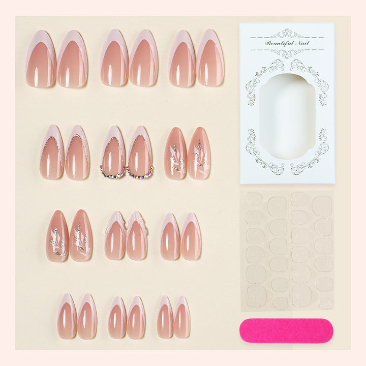 Elegante Blumenschnapp-Nagelkunst-Set Karnz