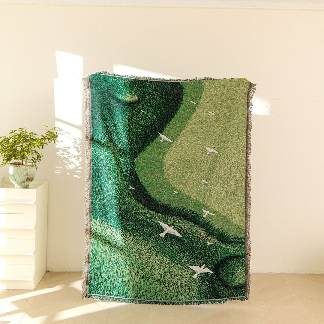 Künstlerische Landschaft Gewebte Wurfdecke