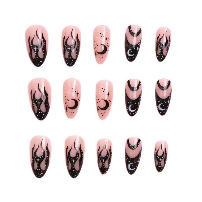 Künstlerische mondthemen Nagelkunst Verbesserungen Karnz