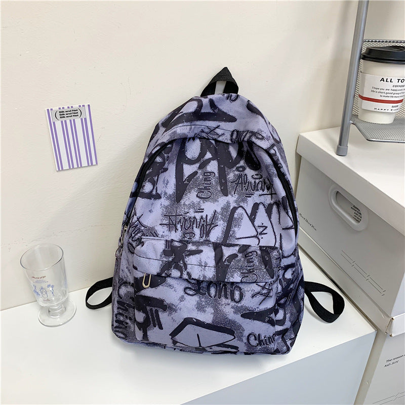 Urban Graffiti Print Rucksack