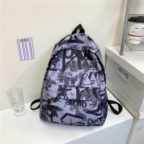 Urban Graffiti Print Rucksack