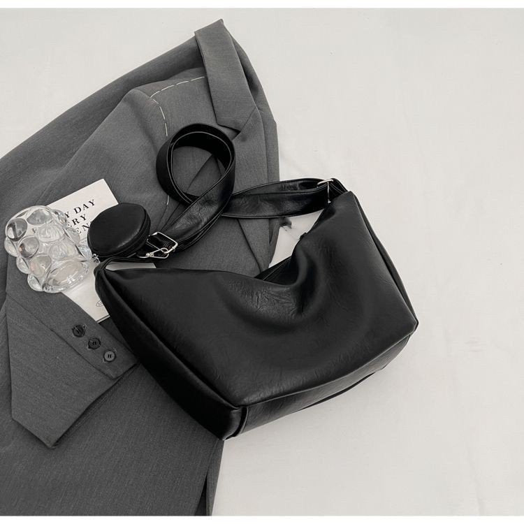 WoChic Leder Hobo Handtasche