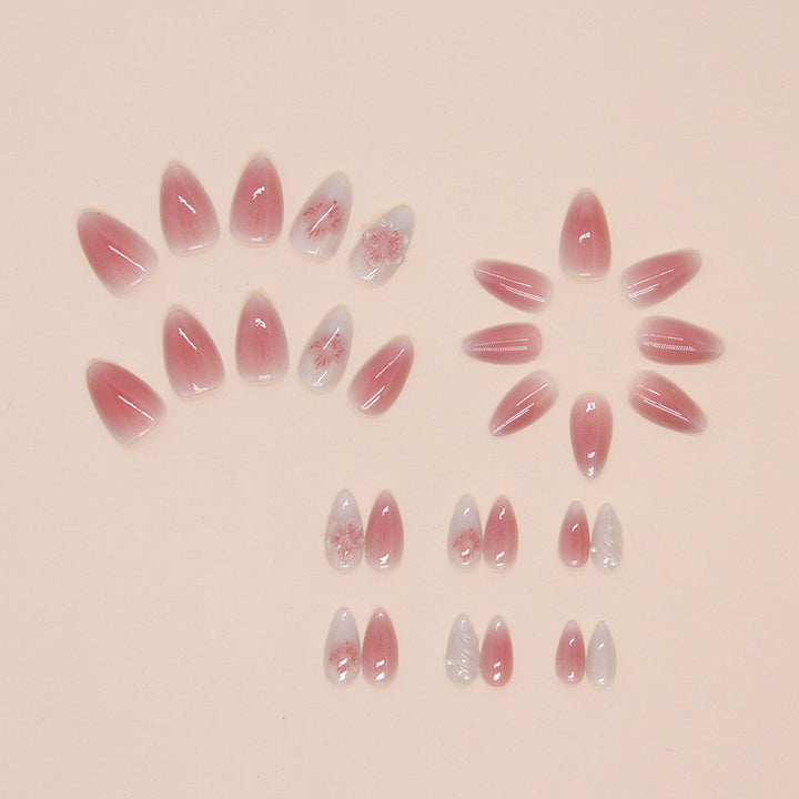 Elegante Stiletto Press-On Nagel Set Karnz