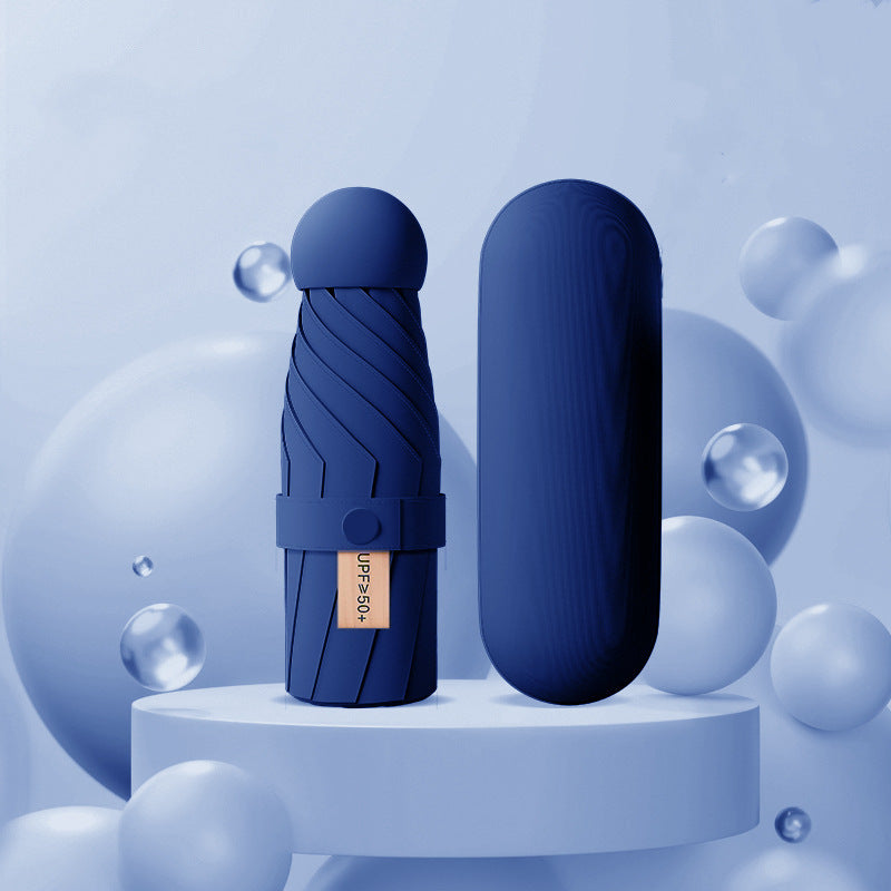 Damen UV-Schutz Falt-Regenschirm mit innovativem Mechanismus Karnz