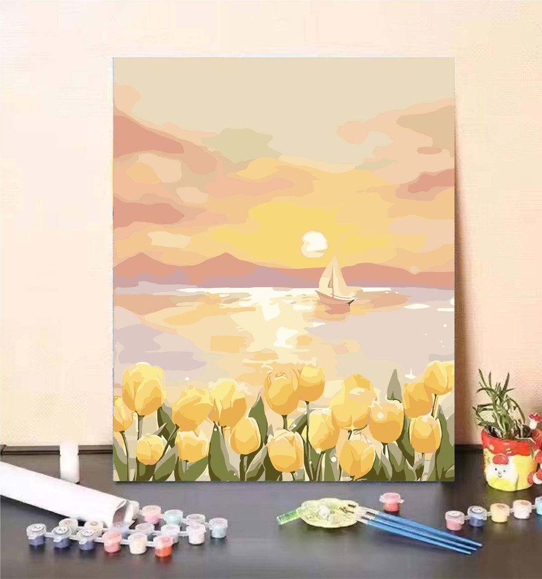DIY Landschaft Malen nach Zahlen Kunstset Karnz
