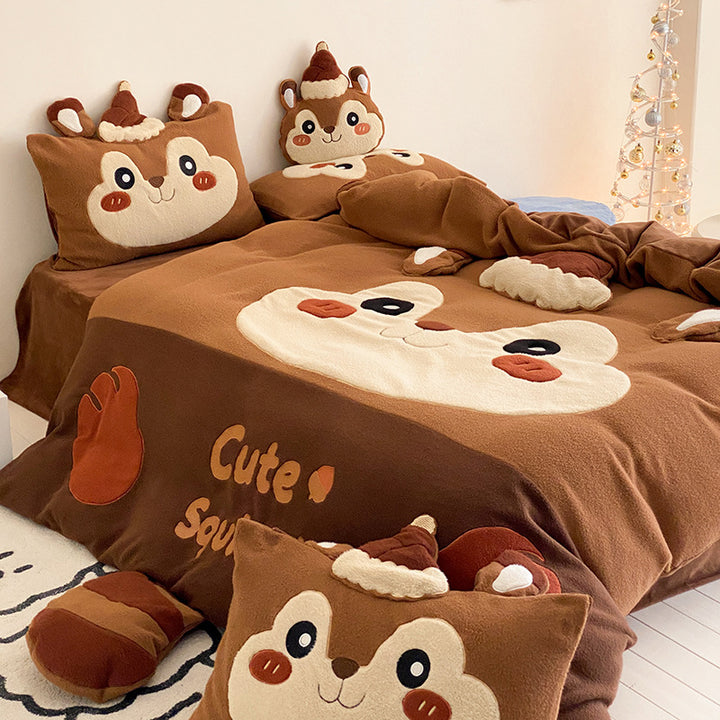 Kuschelige Baby‑Fleecedecke mit Pinguinapplikation und Spieldecken‑Design