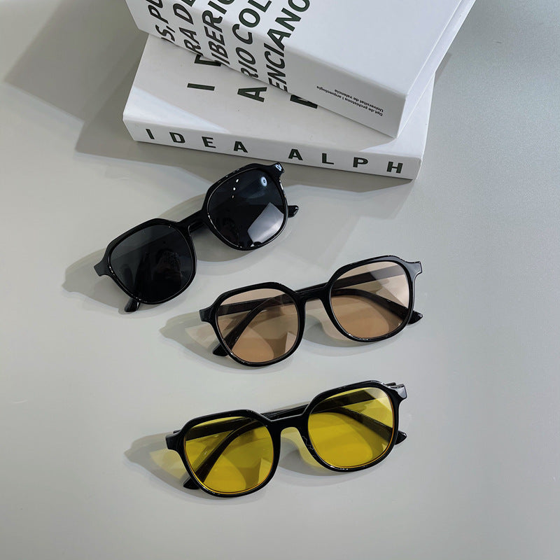 Modische Vintage-Sonnenbrille mit Breitem Rahmen Karnz