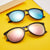 Damen modische und elegante Sonnenbrille mit hochwertigem Kunststoffrahmen und verspiegelten Gläsern Karnz
