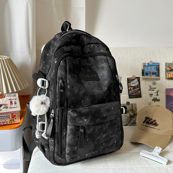 Trendige Sterne und Monde Muster Rucksack Karnz