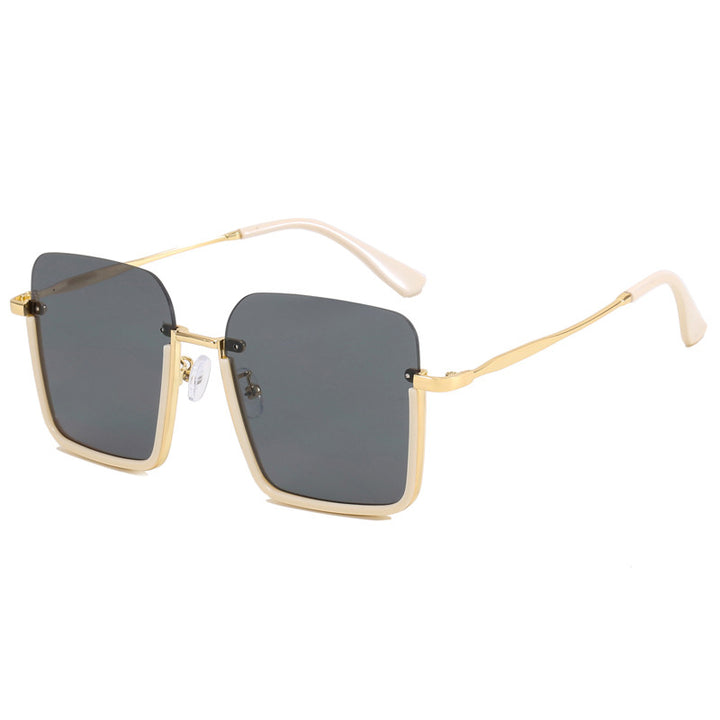 Damen oversized Sonnenbrille mit elegantem Geometrie-Rahmen Karnz