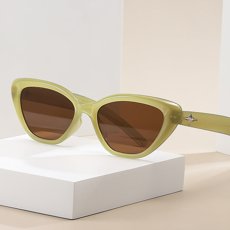Damen Retro-inspirierte Cat-Eye Sonnenbrille Karnz