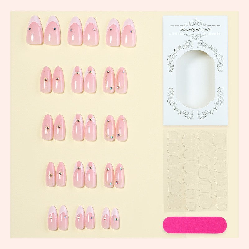Elegantes dekoratives Press-On-Nagelkunstset Karnz