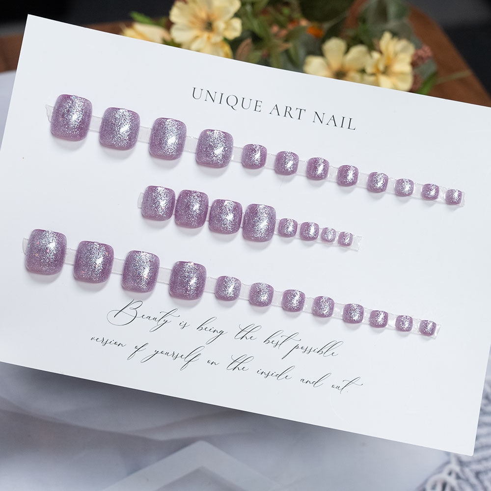 Glitzerndes Gel-Nagelkunst