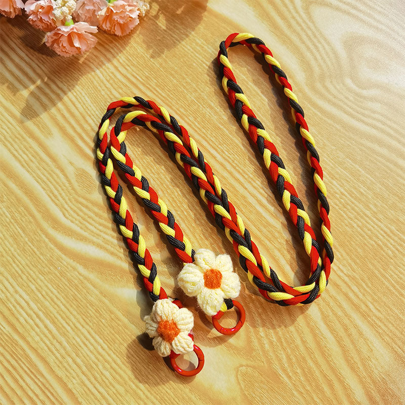 Gewebtes florales Muster Utility Lanyard Karnz