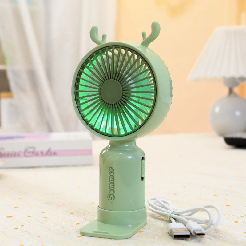 Damen Tragbarer LED-Handventilator im kreativen Tierdesign Karnz