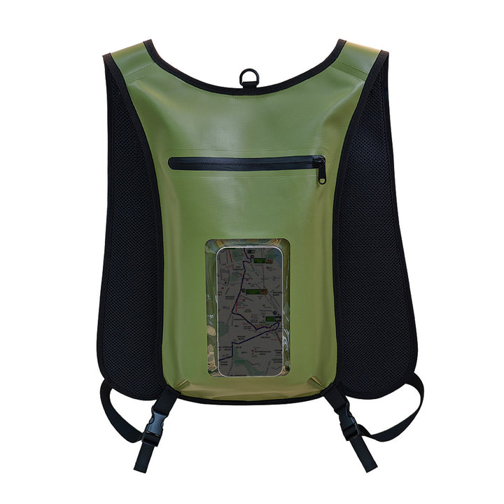 Wasserdichte Smartphone-Rucksack mit Durchsichtiger Fronttasche Karnz