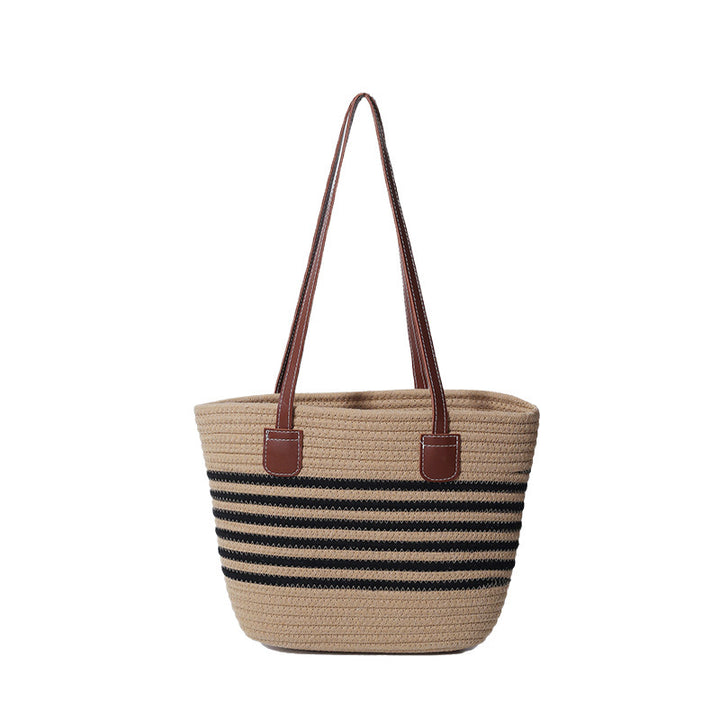 Gestreifter Gewebter Strandtasche Karnz